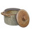 2Pcs Multi Use Ceramic Steam Egg Pot and Stew Bowl with Lid for Home 2