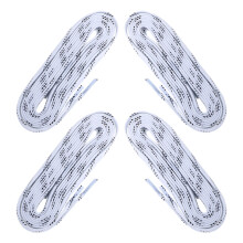 16Pcs White Cotton Ice Hockey Skate Laces Heavy Duty Waxed Anti-Freeze