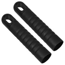 10Pcs Antislip Black Broom Handle Covers Mop Rod End Caps Replacement