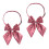 4Pcs Comfortable Pink Bow Tie for Graduation Adjustable Neck Strap 2