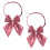 4Pcs Comfortable Pink Bow Tie for Graduation Adjustable Neck Strap 11