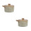 2Pcs Multi Use Ceramic Steam Egg Pot and Stew Bowl with Lid for Home 8