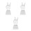 3Pcs Crystal Trophy Transparent Decorative Award Accessory 8