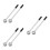 6Pcs Silver Window Push Rod Tool for High Windows and Curtain Control 10
