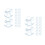 48Pcs Sky-Blue Acrylic Mini Rocking Shower Table Scatter 10