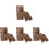 12Pcs Reptile Terrarium Bark Decor Natural Brown Tree Bark Background 2