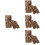 12Pcs Reptile Terrarium Bark Decor Natural Brown Tree Bark Background 6