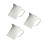 3Pcs Elegant White Ceramic Milk Creamer Pitchers for Coffee Tea 6