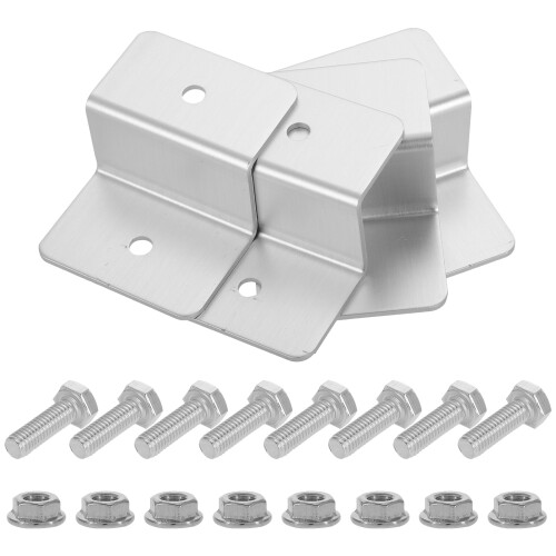 20Pcs Silver Aluminum Alloy Solar Panel Mounting Brackets Z Shape 2