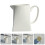 3Pcs Elegant White Ceramic Milk Creamer Pitchers for Coffee Tea 10