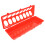 5Pcs Red Plastic Poultry Feed Tray Spill Proof Feeder for Chickens 2