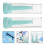 6Pcs Silicone Lens Remover Inserter Tool Soft Applicator Light Green 11