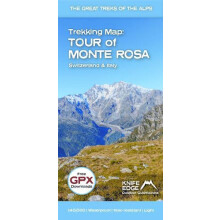 Tour of Monte Rosa Trekking Map by Andrew McCluggage Other Book
