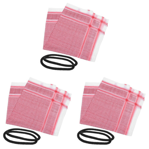 3Stk Arab Turban Kopftuch Herren Polyester Vielseitig Stylisch 2