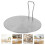 4Stk Universal Heizadapter Platte Für Induktionsherd Silber 10