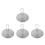4Stk Universal Heizadapter Platte Für Induktionsherd Silber 9