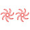 2Pcs Liner Cushion Red Silicone Breathable Riding Pad 4