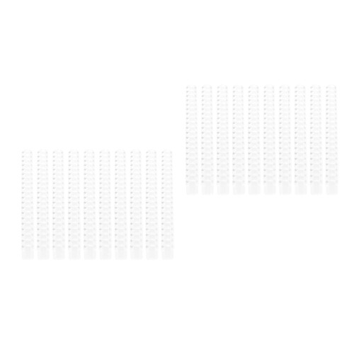 20Pièces Anneaux Plastique Transparent Pour Et École 2
