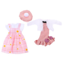 5Sets Kompakte Puppenkleider Aus Weichem Plüsch, Rosa, Für Kinder