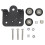 2Stk Aluminium Extruder Back Support Platte 3D Drucker Zubehör Schwarz 1