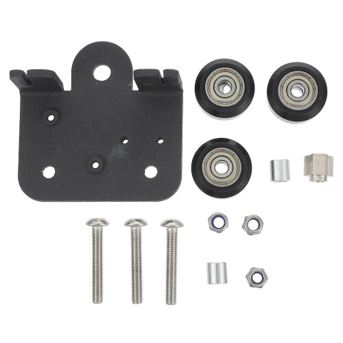 2Stk Aluminium Extruder Back Support Platte 3D Drucker Zubehör Schwarz