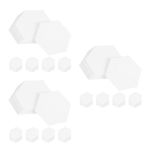1200Stk Hexagon Patchwork Schablonen Weißem Papier Für Handwerk 1