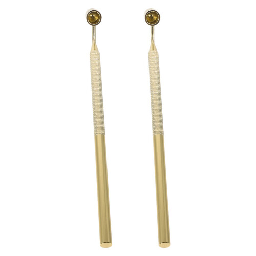 4Stk Aluminium Auto Lackierpen Gold Spitze Für