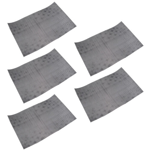 10Stk Robuste Kunststoff Mesh Sheets Schwarz Für DIY Handarbeiten