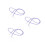 3Stk Brillenhalter Mit Kristallperlen, Verstellbar, -Clear 3