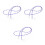 3Stk Brillenhalter Mit Kristallperlen, Verstellbar, -Clear 5