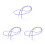 3Stk Brillenhalter Mit Kristallperlen, Verstellbar, -Clear 8