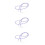 3Stk Brillenhalter Mit Kristallperlen, Verstellbar, -Clear 2