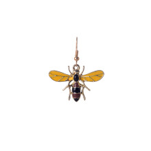 3Stk Bee Schmuckset Gelb Mode Halskette Ohrringe Set