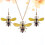 3Stk Bee Schmuckset Gelb Mode Halskette Ohrringe Set 2