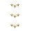 3Stk Bee Schmuckset Gelb Mode Halskette Ohrringe Set 5