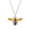 3Stk Bee Schmuckset Gelb Mode Halskette Ohrringe Set 3