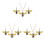 3Stk Bee Schmuckset Gelb Mode Halskette Ohrringe Set 6