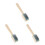 3Pièces Brosse Ergonomique Bois Beige Multi-Fonction Pour Chaussures 4