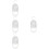 4Pièces Déshumidificateurs Plastiques Blancs Pour Armoire Rangement 8