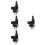 4Pièces Crochet Fixation Simple Noir Pour Casque Scooter 7