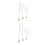 6Pièces Collier Cage Cristal Acier Inoxydable Réglable DIY 7