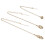 6Pièces Collier Cage Cristal Acier Inoxydable Réglable DIY 2