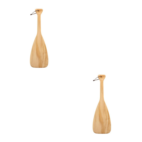 2Stk Holz Ruder Requisite Beige Für Cosplay Performance Und 1