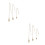 6Pièces Collier Cage Cristal Acier Inoxydable Réglable DIY 8
