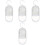 4Pièces Déshumidificateurs Plastiques Blancs Pour Armoire Rangement 5