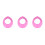3Pièces Protections De Bain Bébé Rose Anti- Ajustables 2