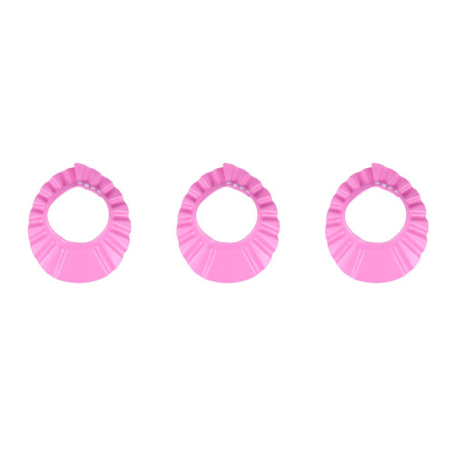3Pièces Protections De Bain Bébé Rose Anti- Ajustables 1