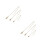 6Pièces Collier Cage Cristal Acier Inoxydable Réglable DIY 10
