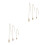 6Pièces Collier Cage Cristal Acier Inoxydable Réglable DIY 5