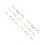 18Paires Boucles D'oreilles Dorées Cœur Étoile Simple 4